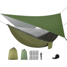 Camping Hammock with House-Like Net Double or Single