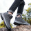 Men's Waterproof Ankle Hiking Boots Grey Size 10 5