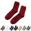 Wool Ankle Socks Thermal Hiking Socks One Size Khaki 4