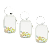 Clear Figure Display Bag White Square Mini Storage Case
