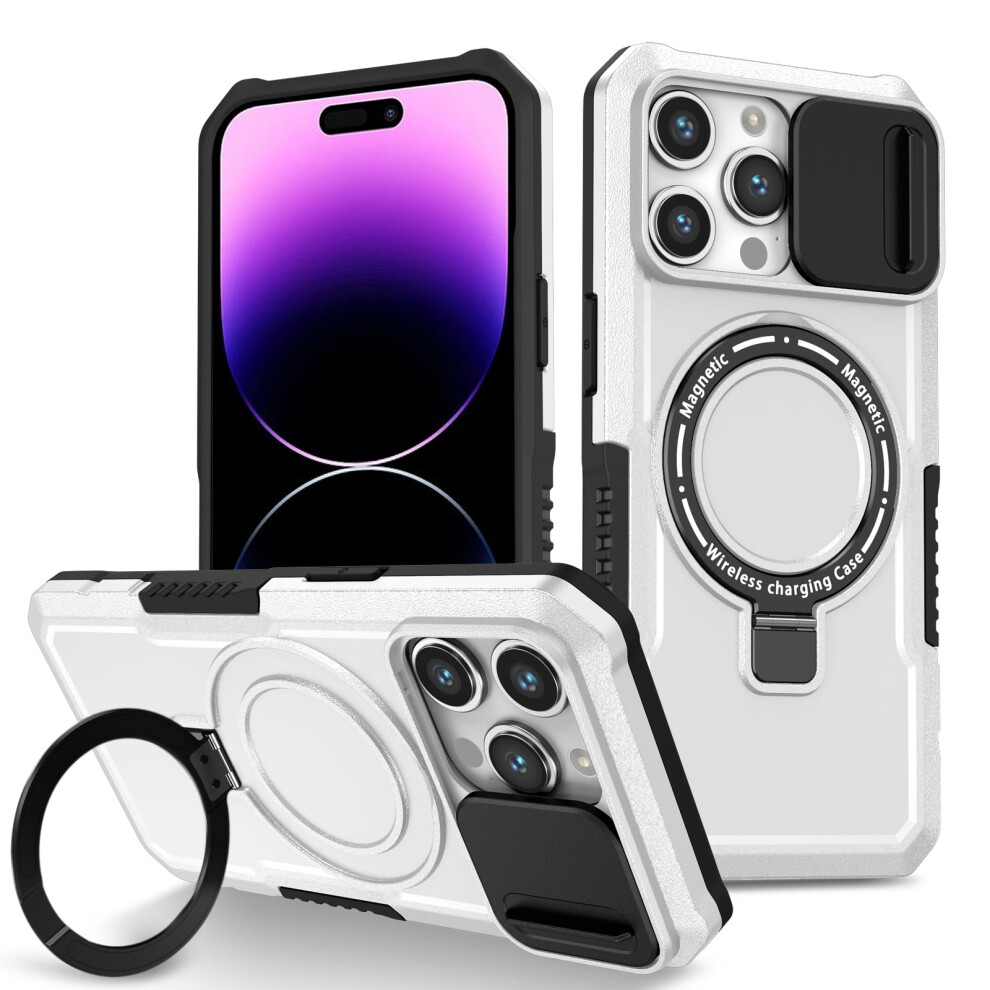 Tech Circle Iphone 15 Pro Max Case With Sliding White 941196137265