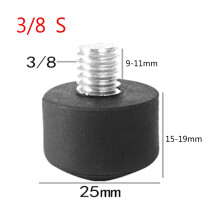 Anti-slip rubber foot pad for tripod and monopod, 3/8" 1/4"
