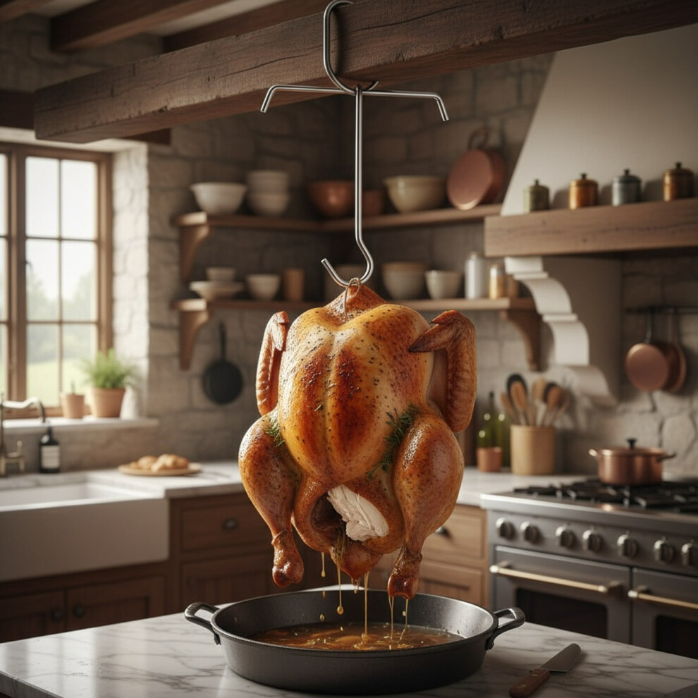 Turkey Roasting Hook For Chicken Goose Hanging Cooking 941196131447