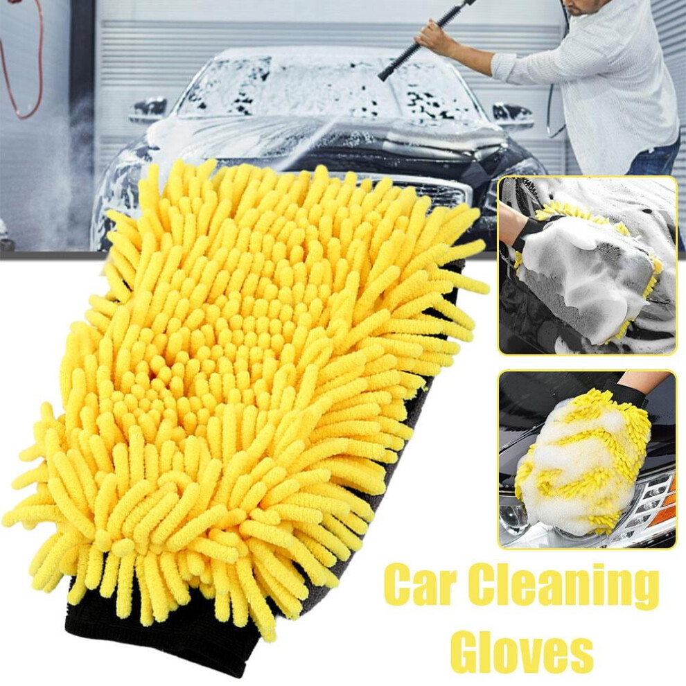 Car Wash Mitt Chenille Microfiber 3 Pack 941196139603