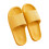 Pillow Slippers Unisex Cushioned Thick Sole Yellow Size 6.5 2