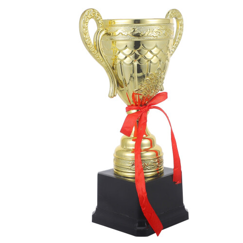 Golden Plastic Trophy for Ceremony Decoration