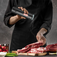 Electric Salt and Pepper Grinder Set - USB Rechargeable Automatic Salt and Pepper Mill, Salt and Pepper Shakers Set