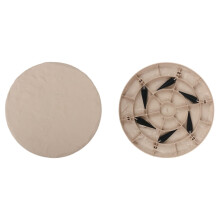 Circle Stepping Stones Cyan Beige with Ground Stakes
