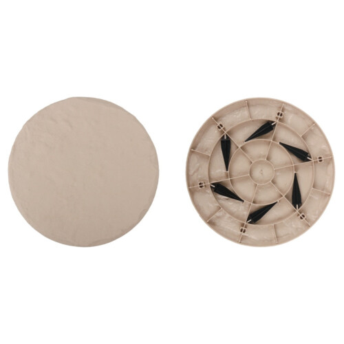 Circle Stepping Stones Cyan Beige with Ground Stakes