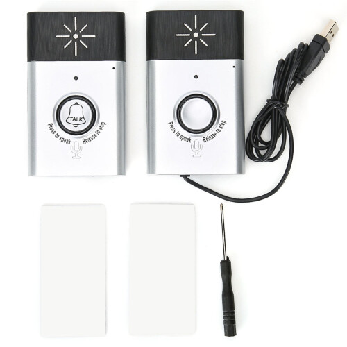 Mini Intercom Device 2.4GHz Portable for Elderly Kids Home 2