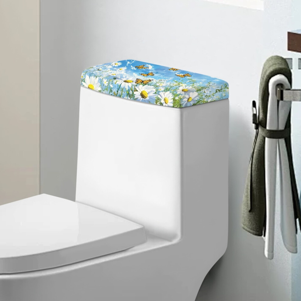 Daisy Butterfly Stretchable Toilet Tank Cover Protector 2 902370244100