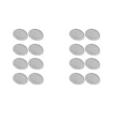 Lot de 16 Couvercles D'Écran de Germination, Écran de Couvercle en Acier Inoxydable pour Bocal à Bouche Régulière de 86 mm (Anneau Non Inclus)