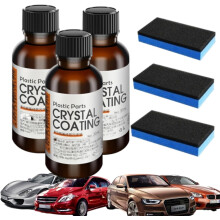 Car Plastic Restorer with Crystal Nano Coating 30ml3 Black