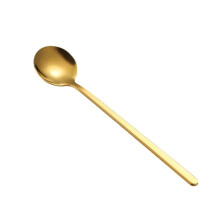 24 Pcs Coffee Spoons Set Gold Tea Spoons Long Handle Stirring Spoons Coffee Rounded Stirring Spoon Honey Dessert Spoon