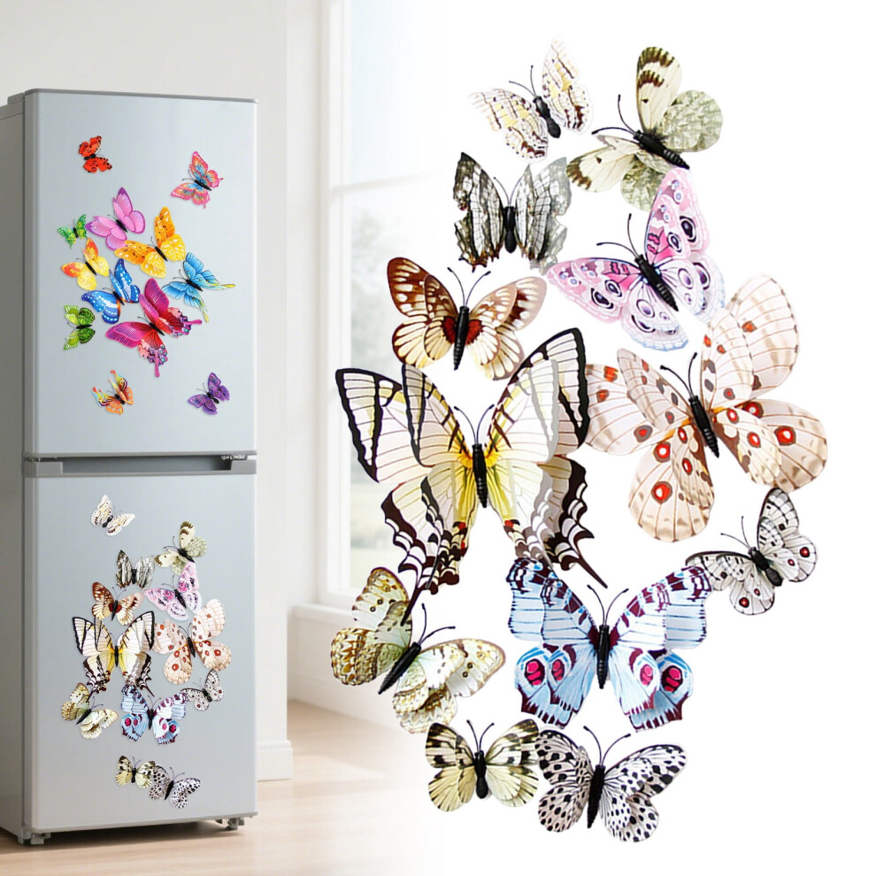 3D Lifelike Butterfly Refrigerator Decals Magnetic 9152228055735