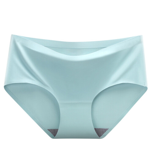 Women's Ice Silk Seamless Panties Mid-Rise 1 Pack