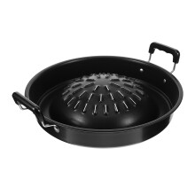 Nonstick Grill Pan with Handle for Indoor Outdoor BBQ