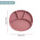 BIBaDO  Silicone Suction Divider Plate Blush  Toddler Plates  Help Dev 2