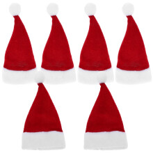 Mini Christmas Hats Red and White 10 Pcs
