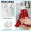 Christmas Deer Snowflake Kitchen Towels with Snap Button 6