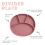 BIBaDO  Silicone Suction Divider Plate Blush  Toddler Plates  Help Dev 3