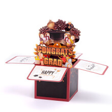 3D Graduation Greeting Card and Blessing Box for Teachers