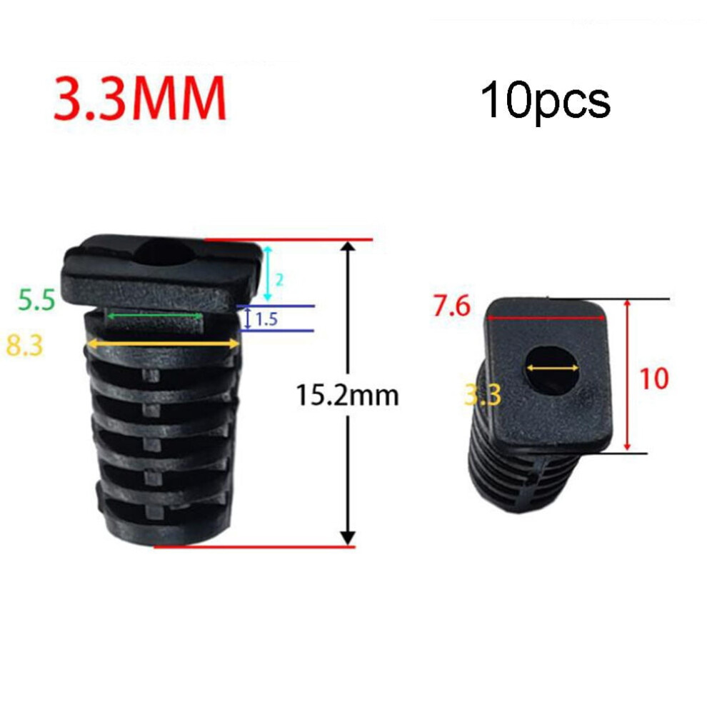 Cable Gland Connector Rubber Strain Relief Sleeve 10 Pcs 941196124357
