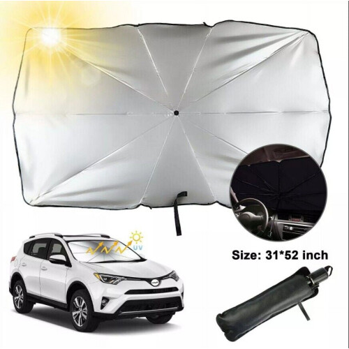 Car Windshield Sun Shade Umbrella 52 Inch Foldable