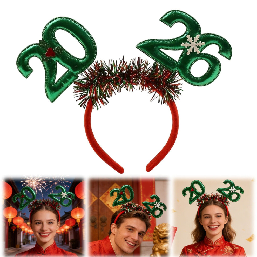 New Year Headbands for Women 2026 Festive Party Accessory
