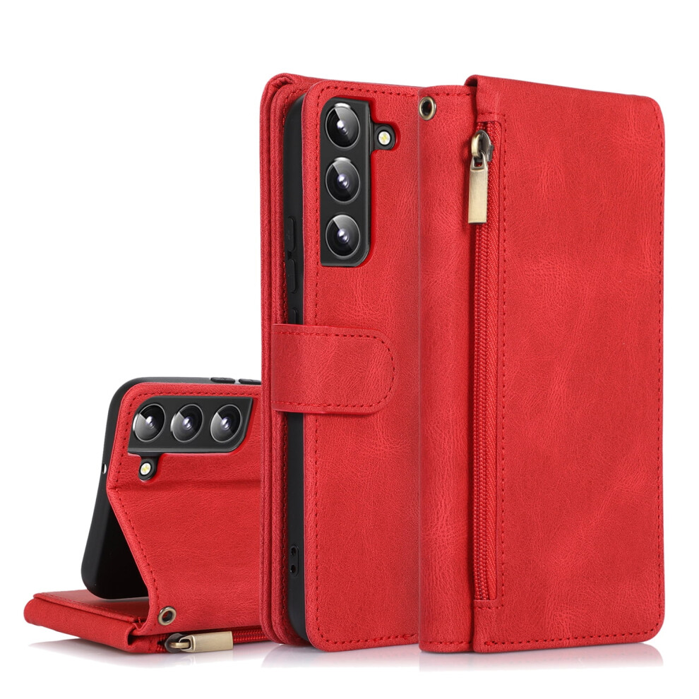 Samsung Galaxy S22 Wallet Case Matte Pu Leather Flip Cover 941196143105