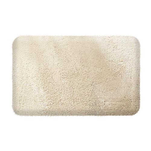 Microfiber Bath Rug Beige 15.7x23.6 Inch Non-Slip Absorbent