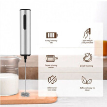 Rechargeable Milk Frother,Handheld Electric Foam Maker,Milk Frother Coffee Frother Electric Whisk for Lattes,Cappuccino