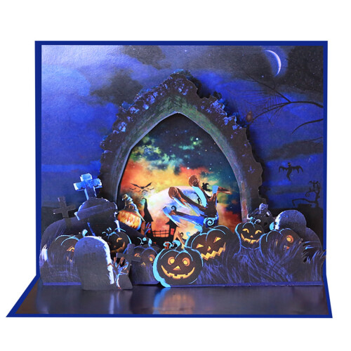 SpookHouse Halloween 3D Greeting Card with Envelope