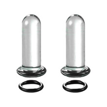 Glass Ear Stretching Set 1.6mm to 12mm Plugs with O-Rings