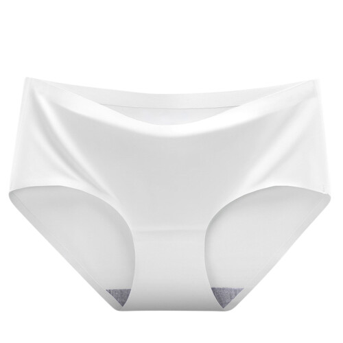 Women's Ice Silk Seamless Panties Mid-Rise 1 Pack