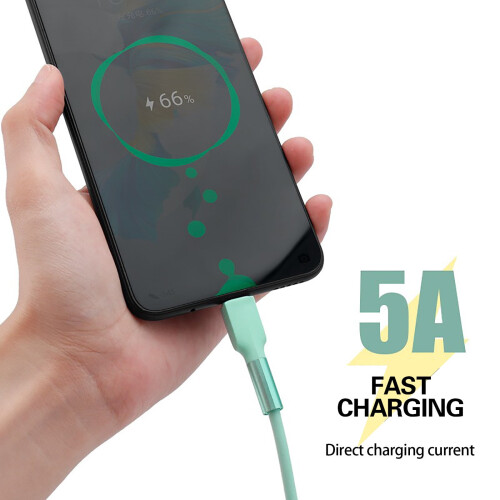Silicone Fast Charging Cable USB-A to USB-C 3.3FT 22AWG 1