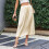 Women's satin-lace underskirt beige half-length 4