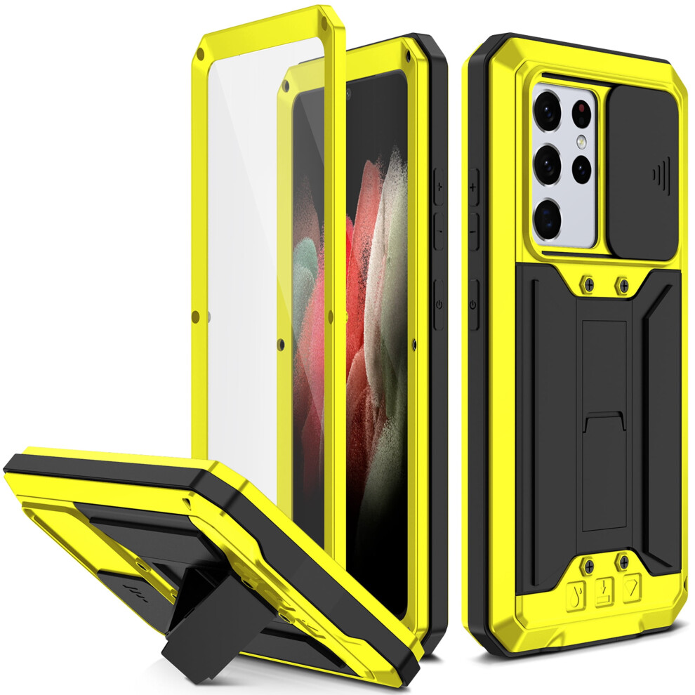 Samsung Galaxy S21 Ultra Rugged Case With Screen Yellow 941196141248