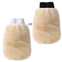 Car Window Cleaning Mitt Reusable Soft Lambswool Towel