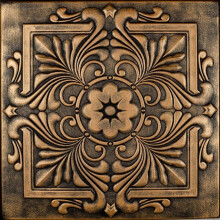 Victorian Foam Ceiling Tile Antique Gold 8 Pieces 21.6 Sq.ft