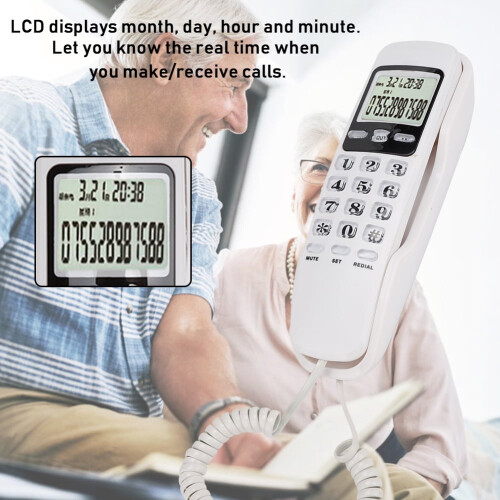 KX-T888CID Corded Phone Caller ID White 1