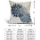 Fodere per cuscini floreali blu scuro, set da 2 pezzi, 45x45 cm (18x18 pollici). 5