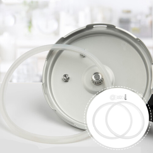 Pressure Cooker Gasket White Rubber Reusable 1 Pack