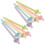 Clip-On Plastic Bird Perches Light Color 20pcs 6