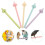 Clip-On Plastic Bird Perches Light Color 20pcs 5