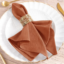 Green Easter Cloth Napkins Linen Cotton Set of 6