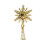 Christmas Tree Topper Silver Star Metal Glitter Small 2