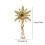 Christmas Tree Topper Snowflake Gold 3D Glitter Star 3