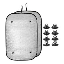 Rideaux occultants pour camping-car avec ventouses (2 pièces)
