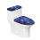Set capac de toaletă cu fluture alungit Galaxy – complet 1